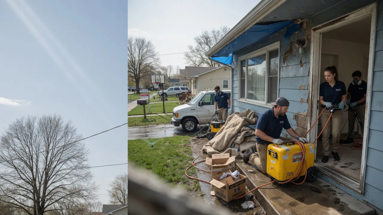 Basement Flood Cleanup in Hawkins, WI near me